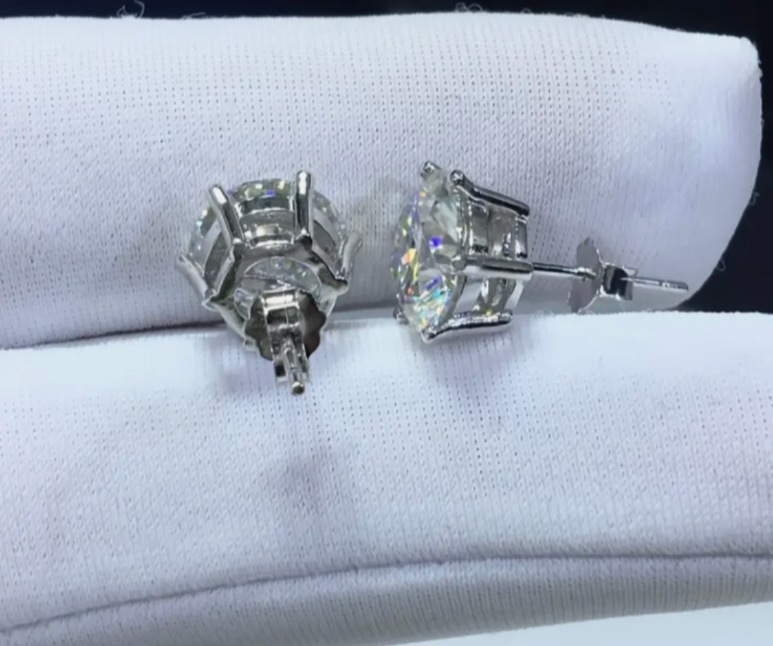 Veliré Moissanit Ohrringe Solitär