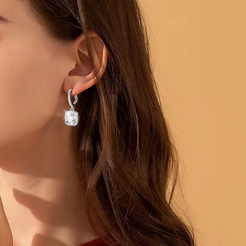 Moissanit Iced Out Creolen