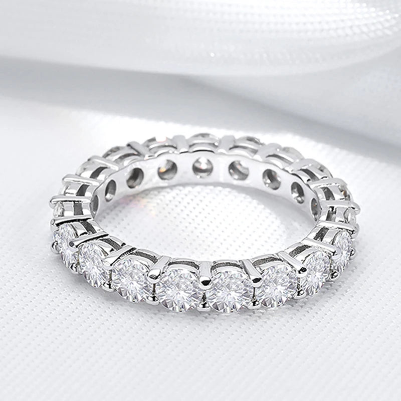 5 mm Moissanit Eternity Ring