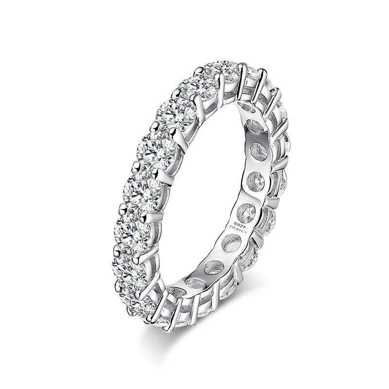 5 mm Moissanit Eternity Ring